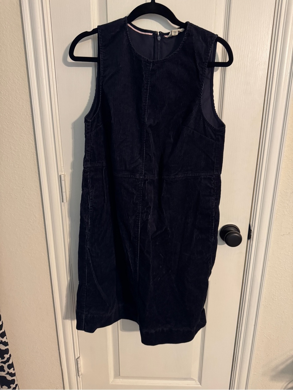 Boden Navy Corduroy Sleeveless Shift Dress